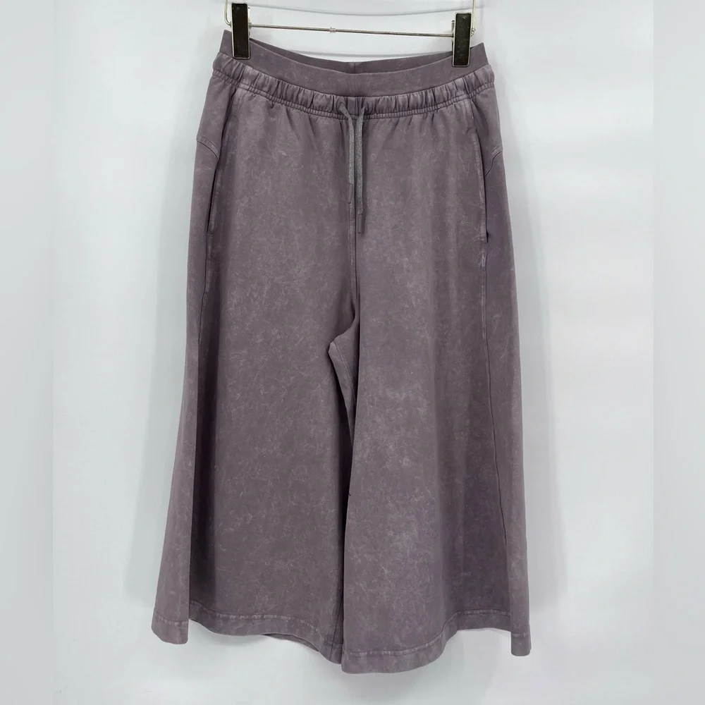 lululemon athletica Light Gray Wide Leg Culottes - Picture 3 of 9